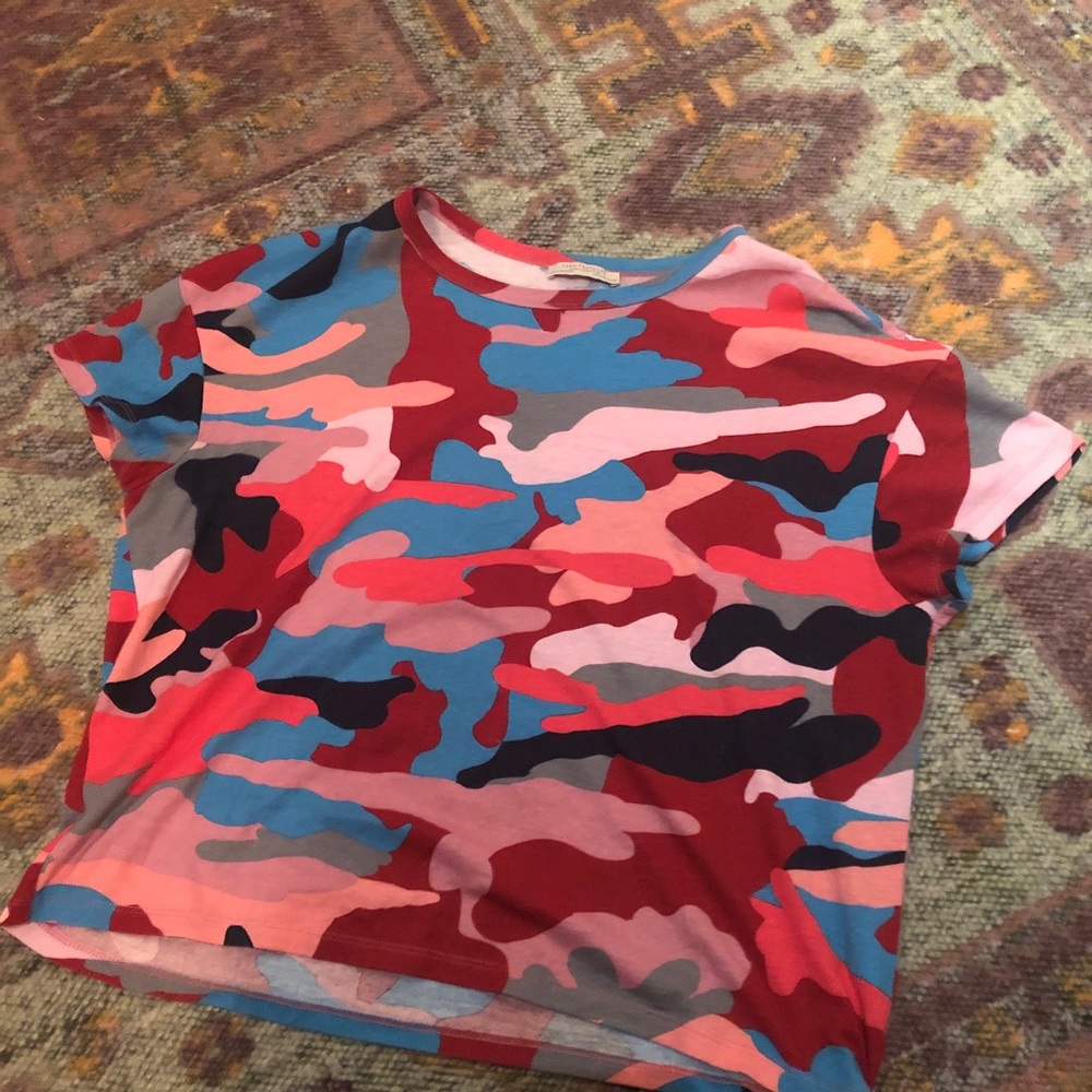 Zara pink camo tee